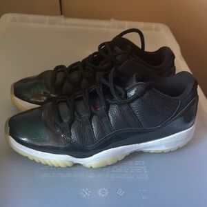 Black and White Low-Top Sneakers